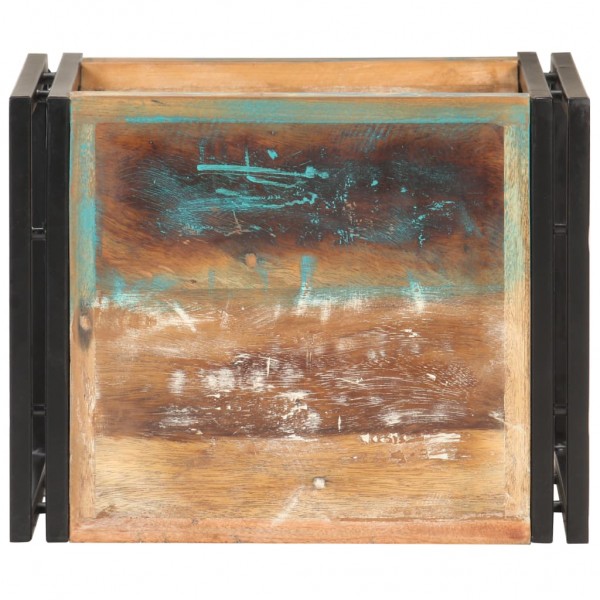 Mesa auxiliar de madera maciza reciclada 40x30x40 cm M 3