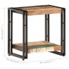 Mesa auxiliar de madera maciza reciclada 40x30x40 cm 5