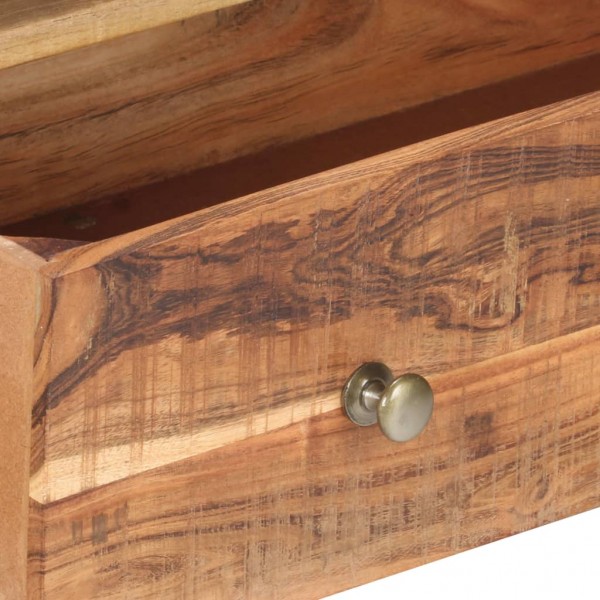 Mueble para TV de madera maciza de acacia rugosa 120x30x50 cm M 4
