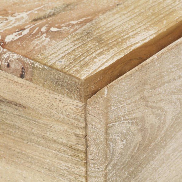 Mesita de noche de madera maciza de mango 40x30x50 cm M 2