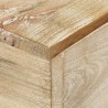 Mesita de noche de madera maciza de mango 40x30x50 cm 2