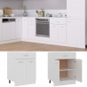 Armario inferior cajón cocina contrachapada blanco 60x46x81.5cm 1
