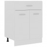 Armario inferior cajón cocina contrachapada blanco 60x46x81.5cm 2