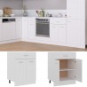 Armario inferior cajón cocina contrachapada blanco 60x46x81.5cm 3