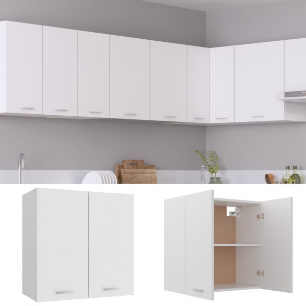 Armario colgante cocina contrachapada blanco 60x31x60 cm M 4
