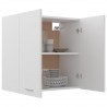 Armario colgante cocina contrachapada blanco 60x31x60 cm 2