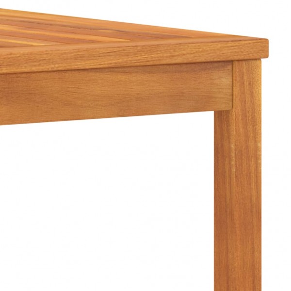 Mesa de centro de madera maciza de acacia 100x50x33 cm M 5
