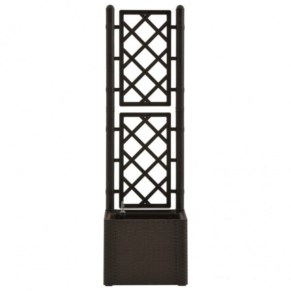 Vaso/floreira c/ treliça e sistema de rega automática cor moca M 4