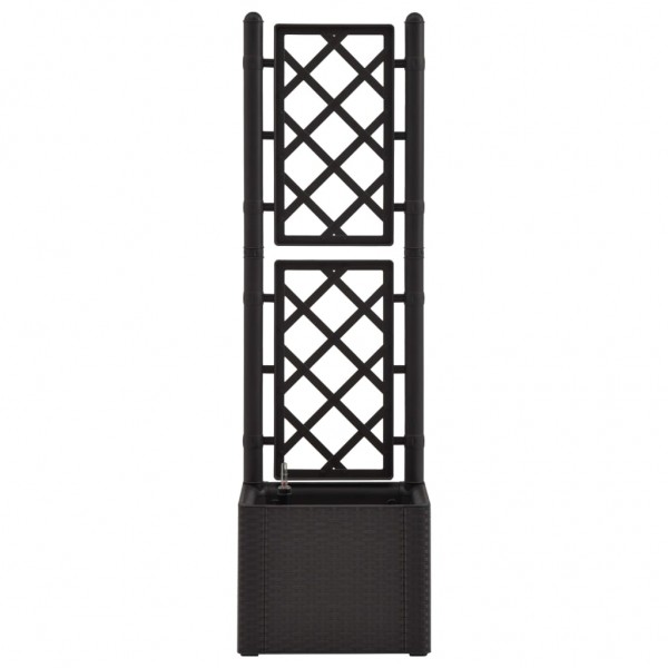 Vaso/floreira c/ treliça e sistema de rega automática antracite M 4