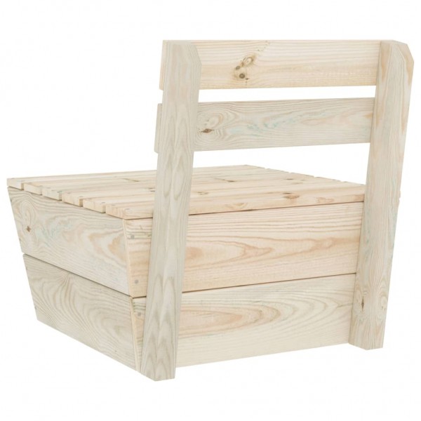 Sofá central seccional de palets madera abeto impregnada M 4