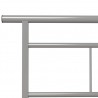 Estructura de cama de metal gris 90x200 cm 5