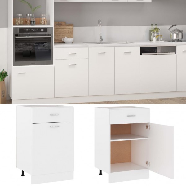 Armario inferior cajón cocina madera contrachapada 50x46x81.5cm M 3