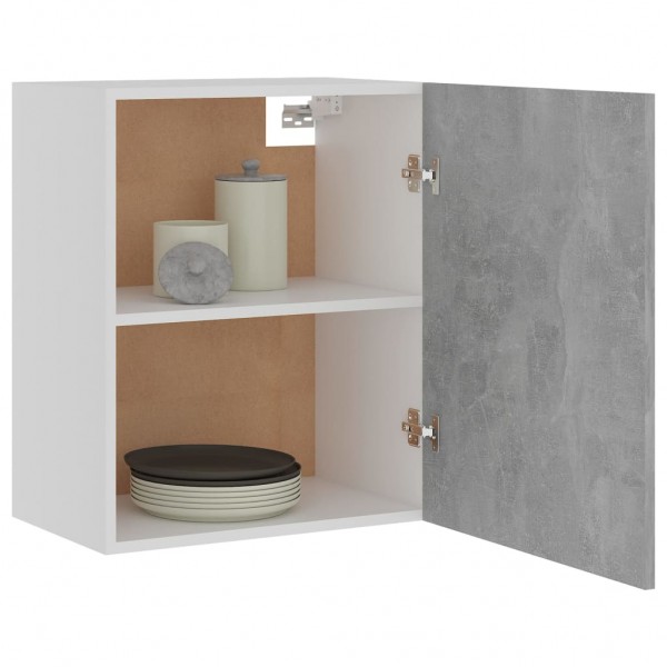 Armarios colgantes 2 uds madera contrachapada gris 50x31x60 cm M 4