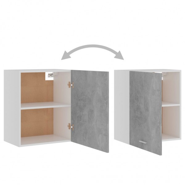 Armários parede “Lyon” 2pcs deriv. madeira cinza cimento M 5