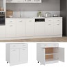 Armario inferior de cocina madera blanco 80x46x81.5 cm 1