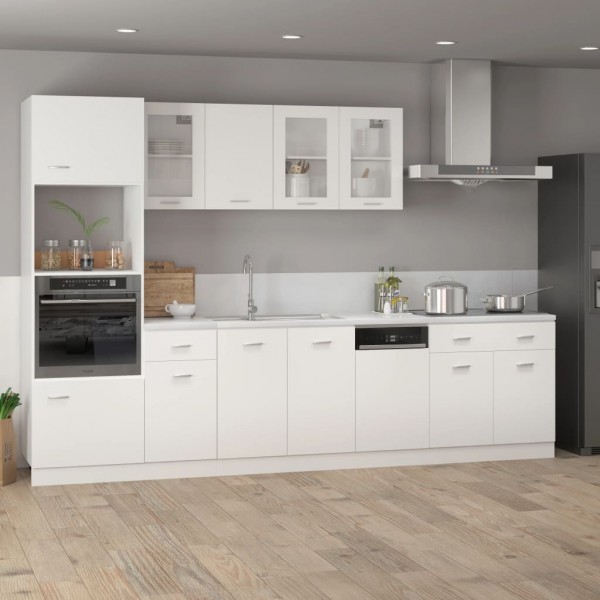 Armario inferior de cocina madera blanco 80x46x81.5 cm M 4