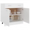 Armario inferior de cocina madera blanco 80x46x81.5 cm 5