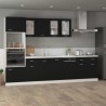 Armario inferior cajón cocina aglomerado negro 80x46x81.5 cm 4