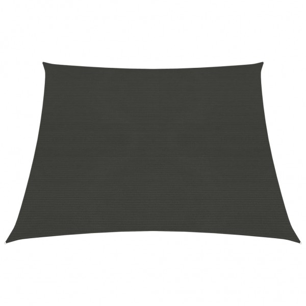 Toldo de vela gris antracita HDPE 160 g/m² 4/5x3 m D