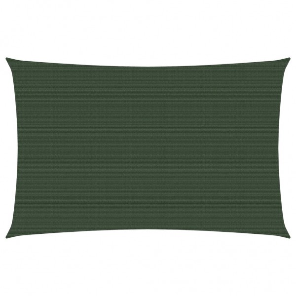 Toldo de vela verde oscuro HDPE 160 g/m² 2x4 m D