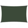 Toldo de vela verde oscuro HDPE 160 g/m² 2x4 m 1