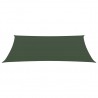 Toldo de vela verde oscuro HDPE 160 g/m² 2x4 m 3