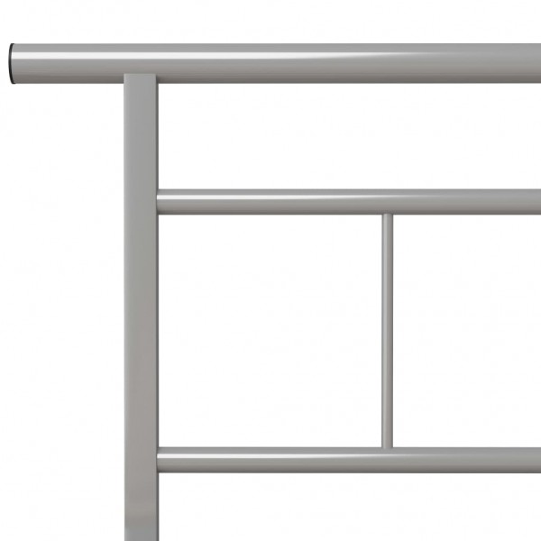 Estructura de cama de metal gris 100x200 cm M 5