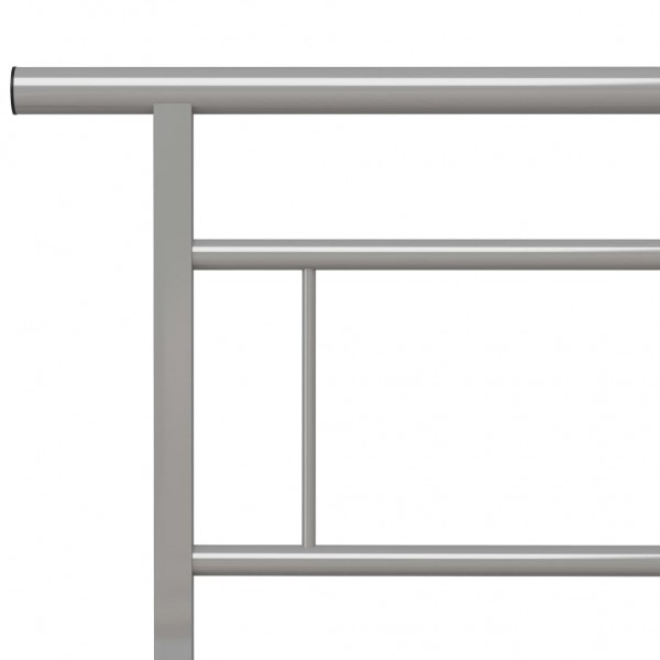 Estructura de cama de metal gris 140x200 cm M 5