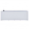 Arriate con sistema de riego automático blanco 100x43x33 cm 4
