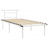 Estrutura de cama metal 90x200 cm branco 2