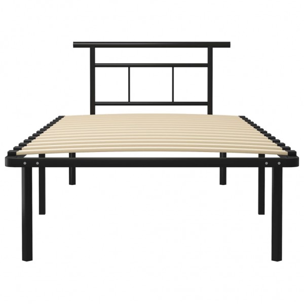 Estrutura de cama 100x200 cm metal preto M 3