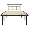 Estrutura de cama 100x200 cm metal preto 3