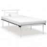 Estrutura de cama 100x200 cm metal branco 1