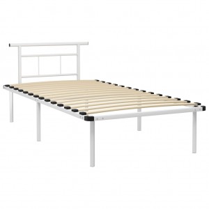 Estrutura de cama 100x200 cm metal branco H