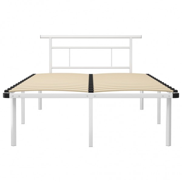Estrutura de cama 120x200 cm metal branco M 3