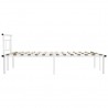 Estructura de cama de metal blanco 120x200 cm 4