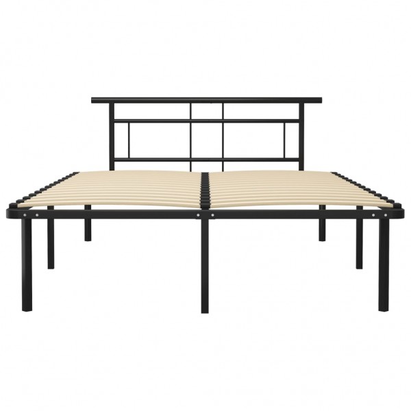 Estructura de cama de metal negra 160x200 cm M 3