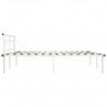 Estructura de cama de metal blanco 180x200 cm 4
