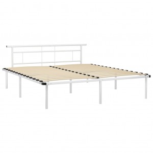 Estrutura de cama metal 200x200 cm branco H