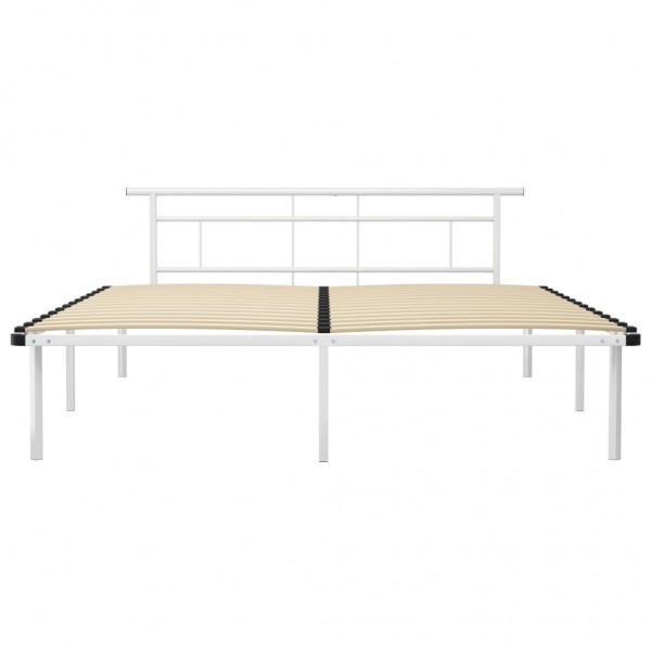Estrutura de cama metal 200x200 cm branco M 3