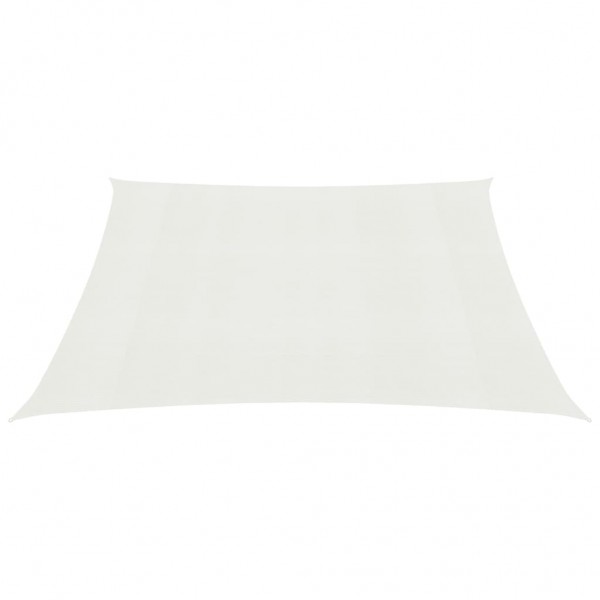 Para-sol estilo vela 160 g/m² 5x5 m PEAD branco M 3