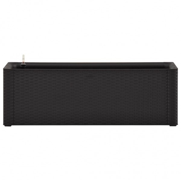 Arriate con sistema de riego automático antracita 100x43x33 cm M 4