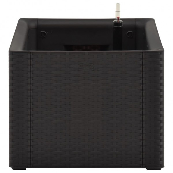 Arriate con sistema de riego automático antracita 100x43x33 cm M 5