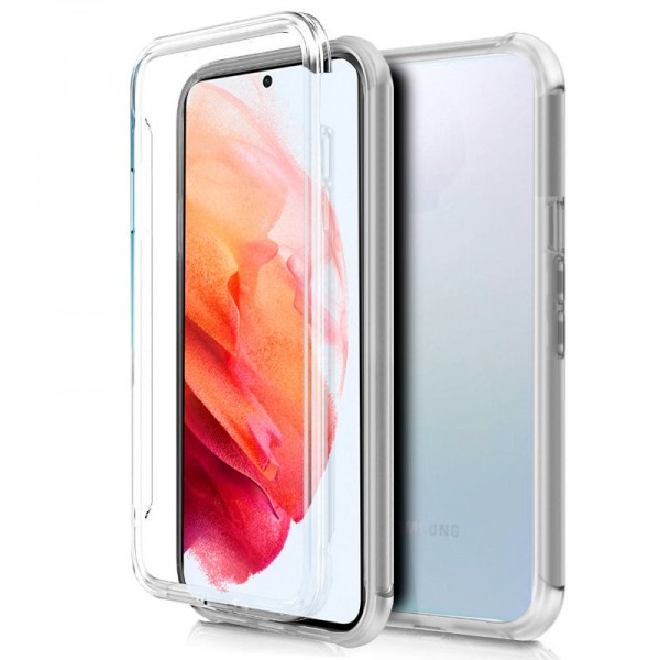 Funda COOL Silicona 3D para Samsung G990 Galaxy S21 (Transparente Frontal + Trasera) D