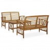 3 pcs conjunto lounge de jardim madeira de acácia maciça 1