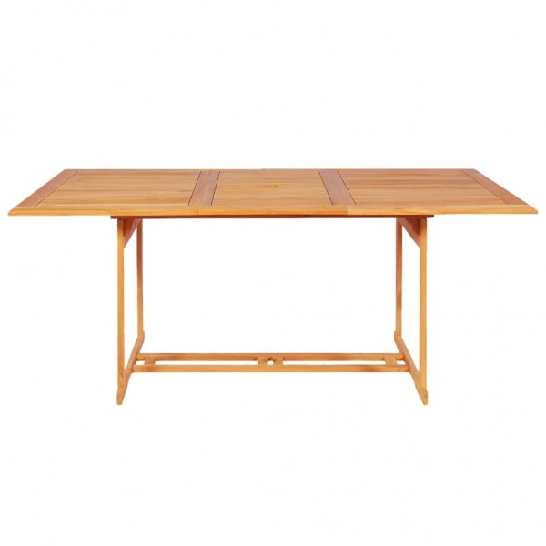 Conjunto de comedor de jardín 9 piezas madera maciza de teca M 3