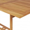 Conjunto de comedor de jardín 9 piezas madera maciza de teca 4