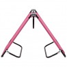 Tumbona plegable de acero rosa 4