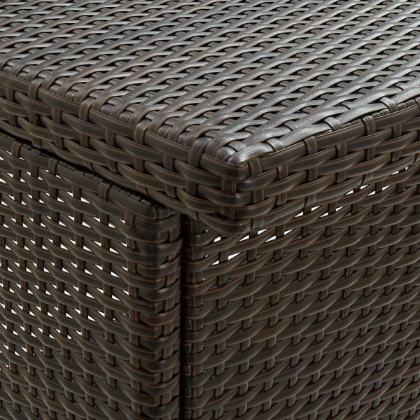 3 pcs conjunto de bar vime PE castanho M 2