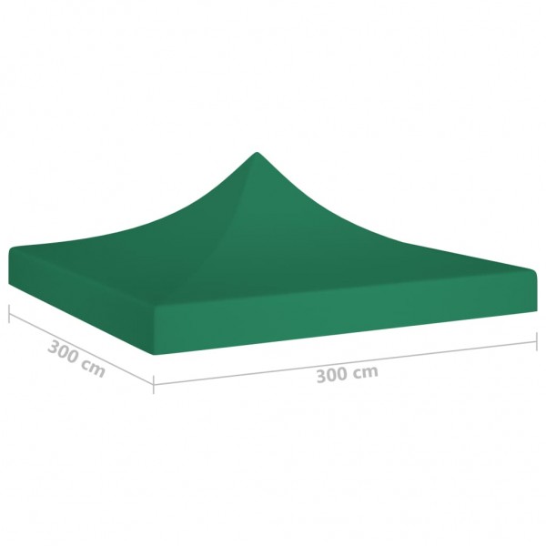 Teto para tenda de festas 3x3 m 270 g/m² verde M 5